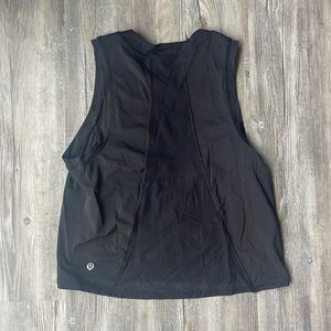 Lululemon Black Sheer Will Tank Top